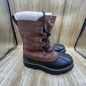 Sorel Caribou Women's Size‎ 9 Brown Waterproof Winter Snow Boots NL1005-287